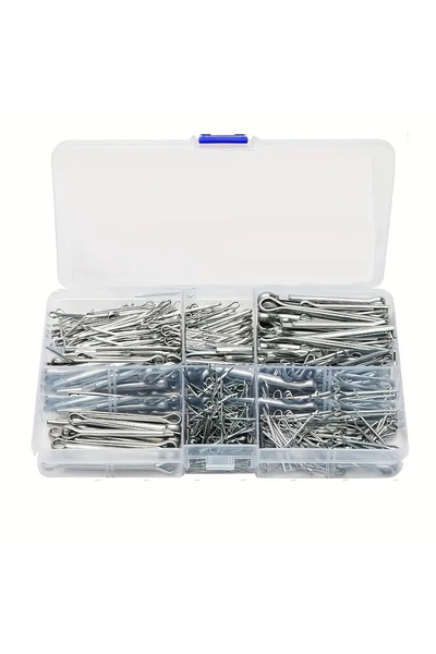 Choice 175 قطعة من دبابيس التثبيت الفضية المنقسمة باللون الأبيض، مقاسات متنوع...