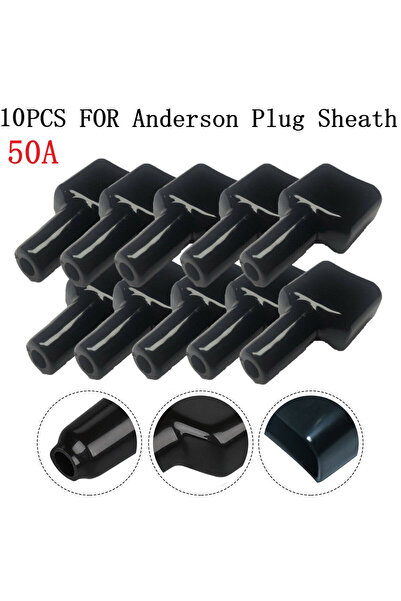 Choice غطاء كابل مقاوم للغبار، غطاء موصل قابس مقاوم للماء 50 أمبير، أسود، مجم...