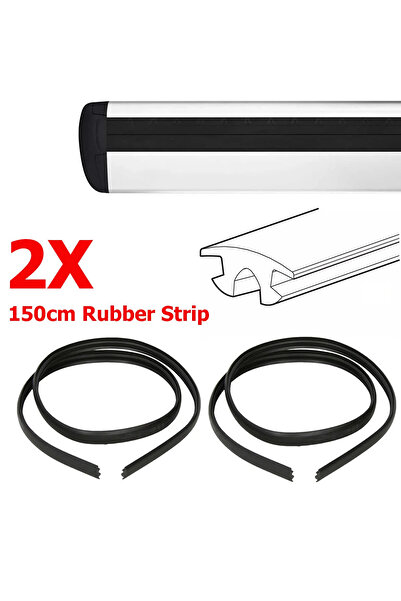 Choice قطعتان من شرائط مانعة للتسرب بطول 150 سم، مناسبة لقضبان رفوف الأمتعة م...