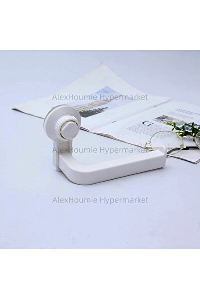 Choice حامل ورق تواليت أبيض اللون مزود بأكواب شفط، يُثبت على الحائط، مناسب لل...