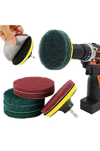 Choice طقم فرشاة تنظيف كهربائية بيضاء لتنظيف البلاط والحمامات والمطابخ والسيا...