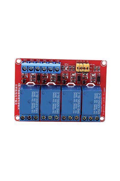 Choice1 12V 4 Channel Optoupler Relay Module Board High & Low Trigger Relay M...