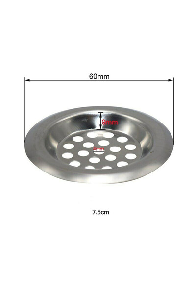 Choice فلتر حوض غسيل 60 مم، مصفاة شبكية، غطاء تصريف أرضية الحمام من الفولاذ ا...