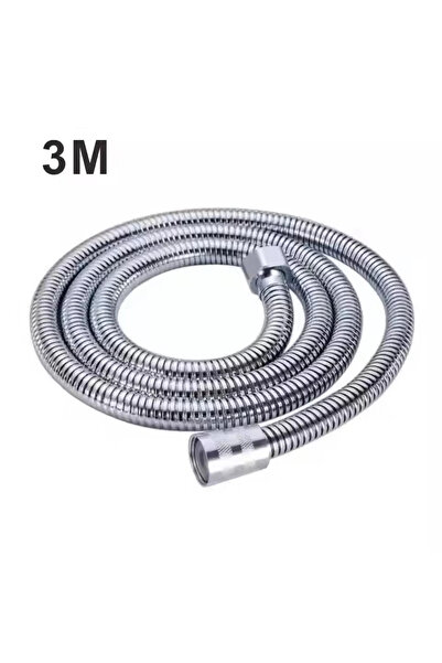 Choice5 3pcs 3M 1.5M-3M 304 Stainless Steel Shower Hose High Quality Faucet H...
