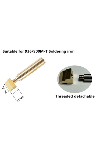 Choice6 936-16mm Spade-shaped soldering iron tip 10.5-40mm width, suitable fo...