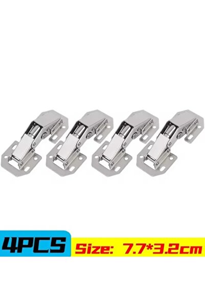 Choice 4 قطع مفصلات خزانة فولاذية بزاوية 90 درجة، 10/1 قطعة، بدون ثقب، مفصلات...