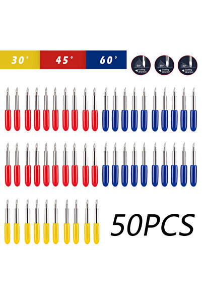 Choice مجموعة شفرات الراسمة 46 قطعة و50 قطعة لماكينات قطع الفينيل من رولاند و...
