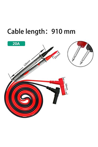 Choice شحن خلال 24 ساعة، رأس اختبار متعدد القياسات فضي 20 أمبير 1000 فولت، إب...