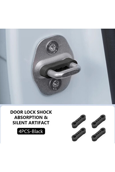 Choice 4 قطع سوداء من ممتصات الصدمات لأبواب السيارات من SEAMETAL، مشبك باب سي...