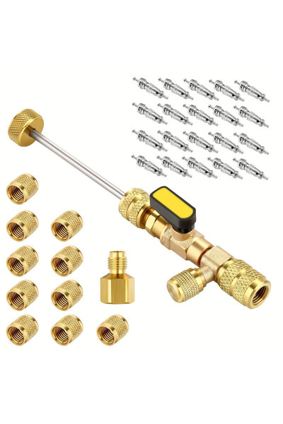 Choice type 3 Valve Core Remover Installer Kit with Dual Size 1/4" & 5/16" Po...