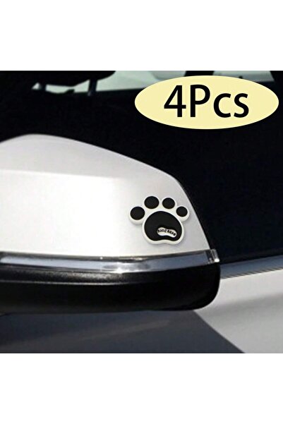 Choice ملصقات سيارات كرتونية سوداء على شكل آثار أقدام كلب، ملصقات زخرفية مضاد...