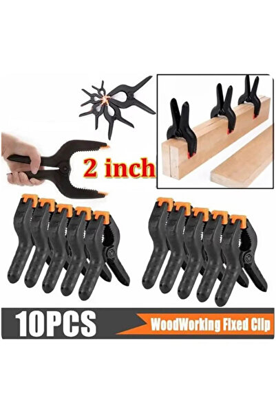 Choice 10 قطع من مشابك الزنبرك مقاس 2 بوصة، أدوات نجارة يدوية، مشابك بلاستيكي...