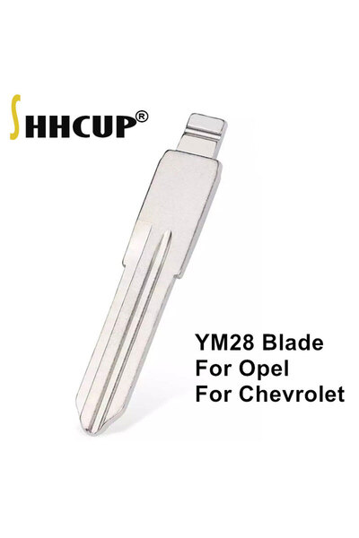 Choice YM28 10pcs Metal Uncut Blank Flip Remote Key Blade YM28 YM28FH HU46 Bl...