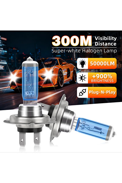 Choice مصباحان هالوجين H7، أو 4 مصابيح هالوجين H7، نظام كانبوس، فائق السطوع، ...