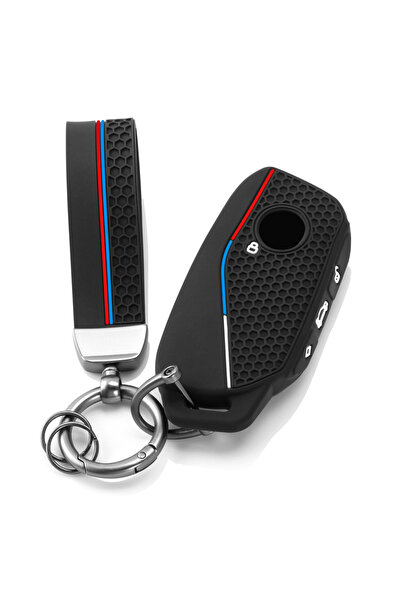 Choice1 غطاء مفتاح سيارة سيليكون مع سلسلة مفاتيح لسيارات BMW X1 U11 I7 G70 X7...