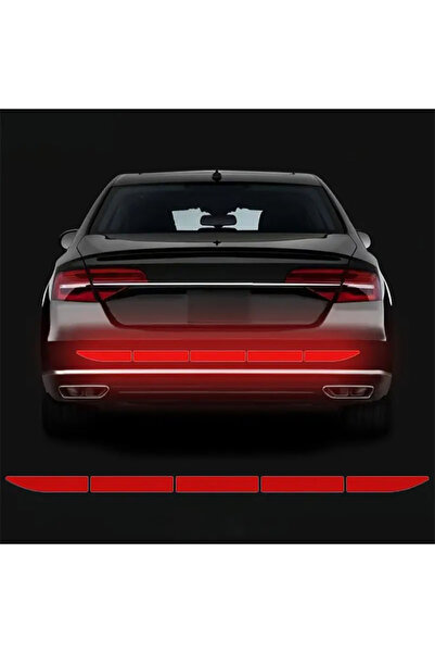 Choice شريط تحذيري عاكس أحمر اللون، قطعة واحدة، لحماية صندوق السيارة من التصا...