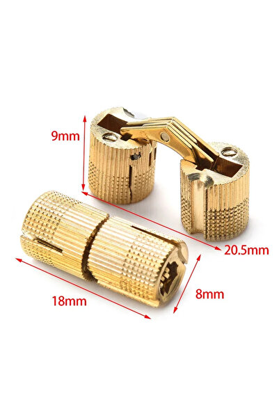 Choice 8 مم، 6 قطع، 2-6 قطع، مفصلات برميلية غير مرئية 8-18 مم، تجهيزات نحاسية...