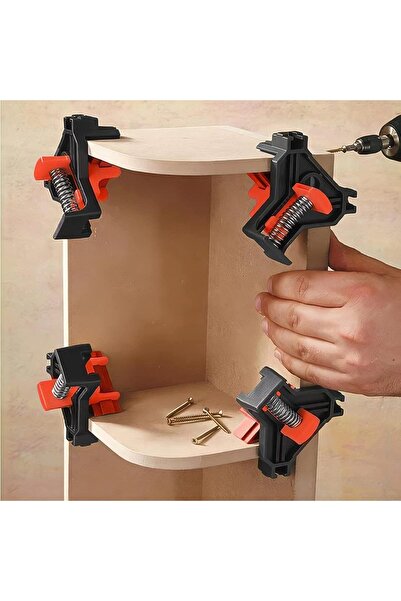 Choice 1 Set of 4 pcs Woodworking Angle Clamp Tool Set 60/90/120 Degrees Fixe...