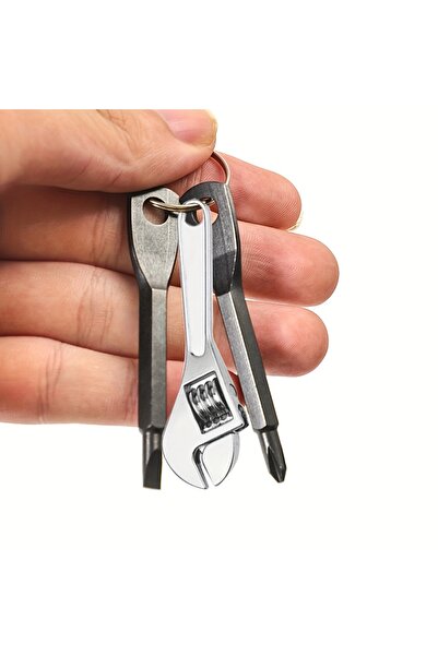 Choice طقم مفكات براغي صغيرة محمولة فضية مكون من 3 قطع، مفتاح ربط صغير متعدد ...