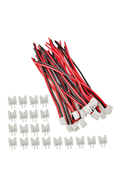 Choice4 20Sets 20cm 20/10/5Sets JST-XH 2.54mm Pitch 1S 2 Pin Connector Male F...