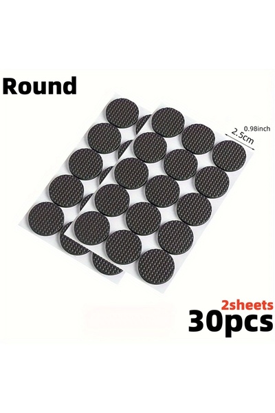 Choice وسادات عازلة للصوت للمقاعد والأثاث، دائرية بقطر 4 مم، 30 قطعة أو 12/18...