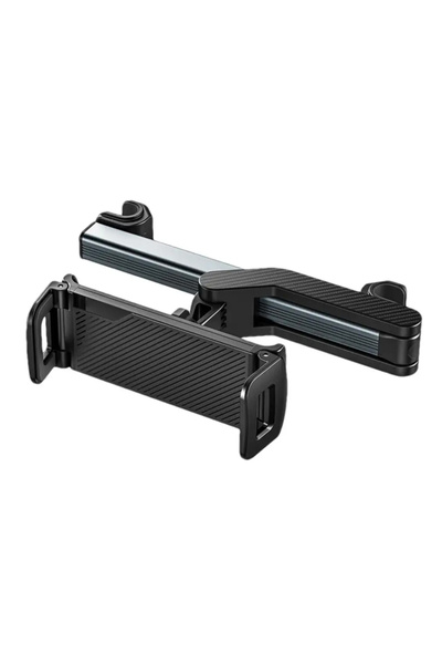 Choice قطعة واحدة سوداء تلسكوبية حامل هاتف للسيارة، مسند للتابلت، مسند رأس خل...