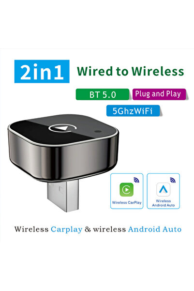 Choice 2in1 Carplay Box New 2in1 Mini Wireless CarPlay and Android Auto Adapt...