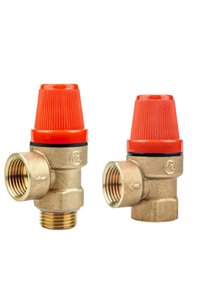 Choice3 1/2" Male Female 6bar 1pcs Brass Safety Valve Drain Relief Switch 1/2...