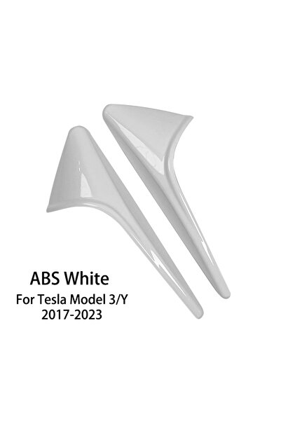 Choice غطاء حماية كاميرا جانبية أبيض اللون لسيارة تسلا موديل 3/Y، غطاء تزيين ...