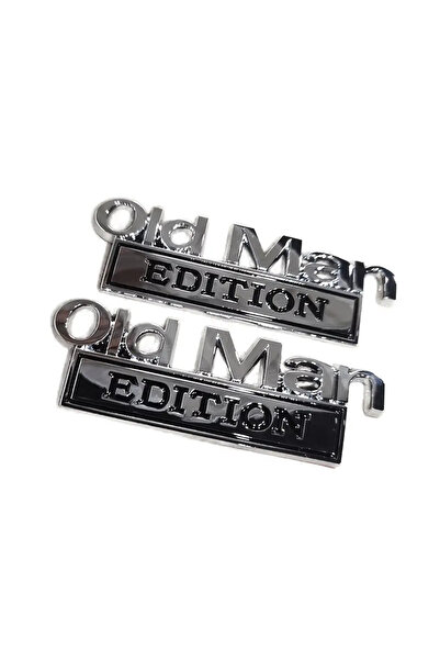 Choice1 2PCS 2pcs Old Man Edition 3D Emblem Sticker Badge Fender Funny Decals...