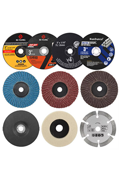 Choice 10pcs set SI FANG 10pcs Metal Cutting Disc for Angle Grinder 75mm Flap...