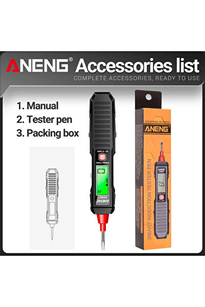 ANENG vd807 black VD807 One-word Induction Portable 50/60Hz Smart Electric Pe...