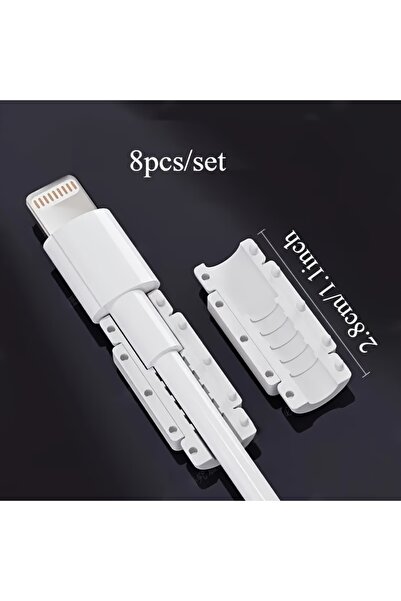 Choice 8pcs 8-Pack Silicone PVC Cable Protectors - Charging Wire Guards for P...
