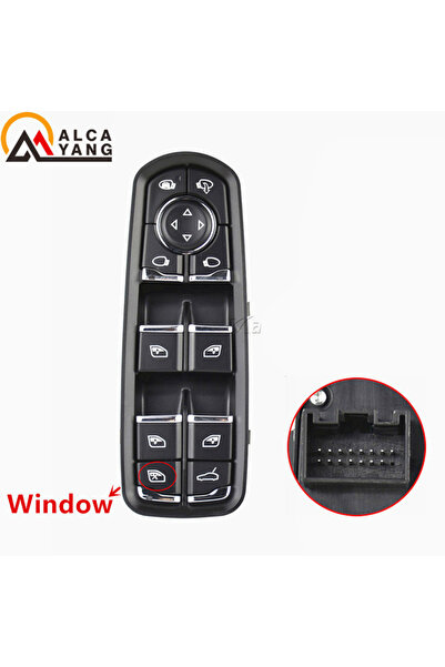 Choice4 مفتاح تحكم في النوافذ لسيارة بورش باناميرا كايين، زر للسائق والراكب م...