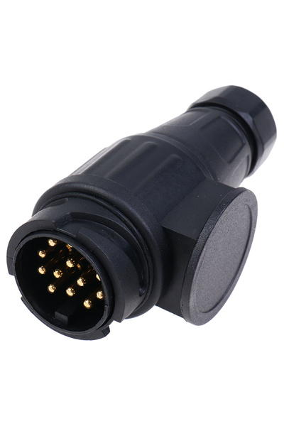 Choice قابس مقطورة 12 فولت ذو 13 سنًا، موصل كهربائي متين ذو 13 قطبًا لتوصيل أ...