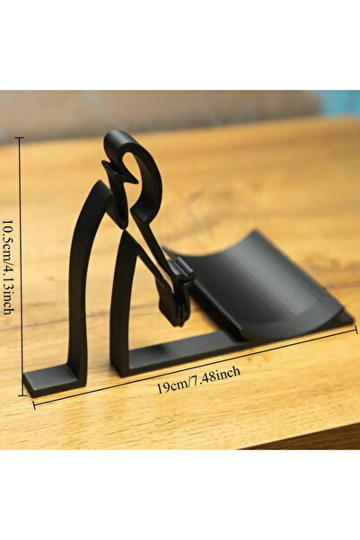 Choice حامل ورق تواليت أسود بتصميم بسيط وعملي، مزين بتقنية الطباعة ثلاثية الأ...