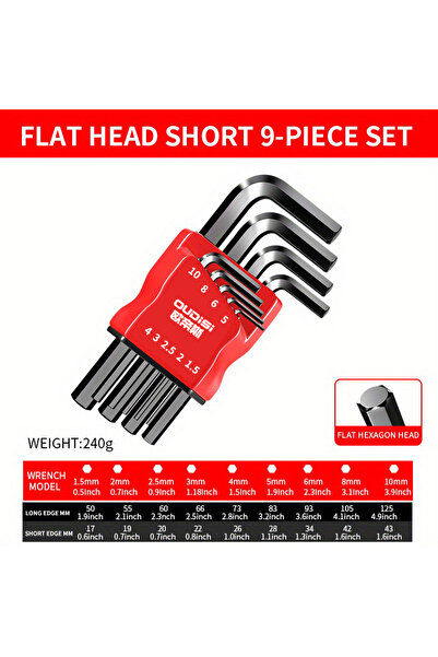 Choice6 Short flat head Hexagonal wrench screwdriver set, universal with sket...