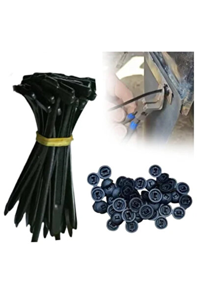 Choice 30pcs Nylon Universal Cable Tie Buckle-Heavy Duty Zip Ties Holder with...