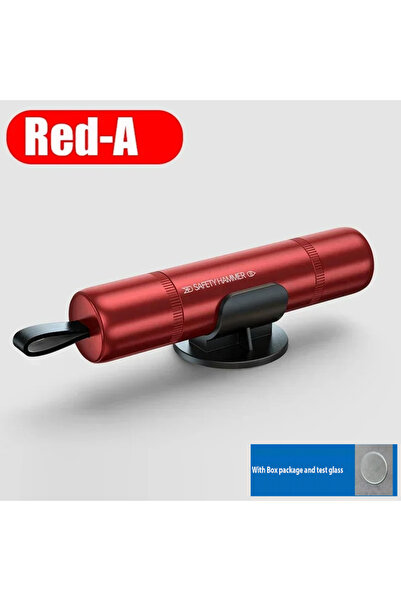 Choice7 Red-A with box New 2 In 1 Car Safety Hammer Mini Vehicle Interior Acc...