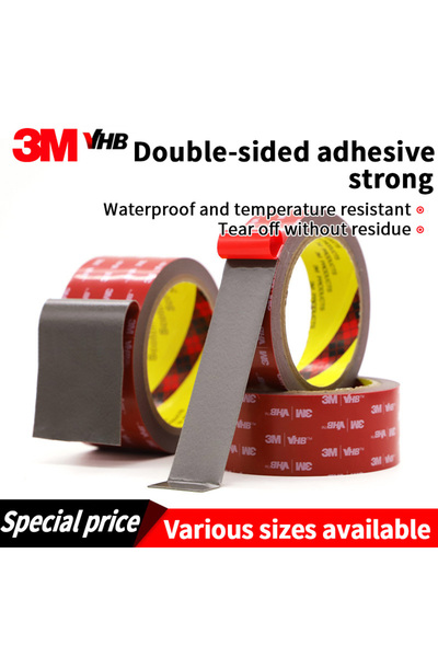 3M شريط لاصق مزدوج الجوانب من نوع VHB، بطول 3 سم (3 أمتار - 118 بوصة - 5 قطع)...
