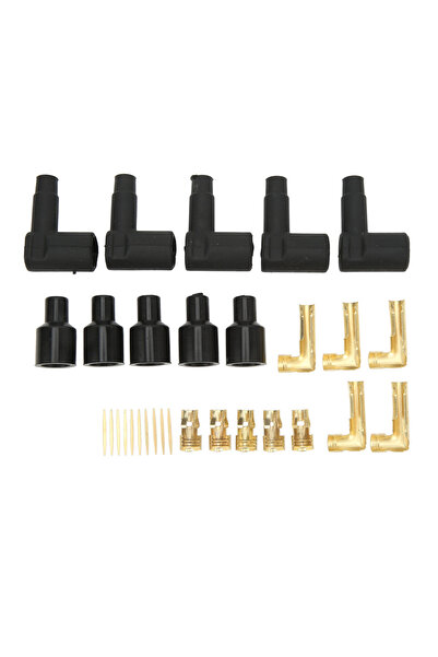 Choice طقم أطراف توصيل أسلاك ملفات شمعات الإشعال، أسود اللون، مكون من 30 قطعة...