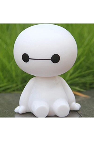 Choice زينة سيارة بيضاء لطيفة تهز رأسها، دمية روبوت بيضاء كبيرة، زينة سيارة، ...