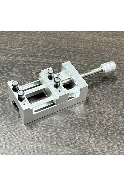 Choice silvery 1Pc Mini Drill Press Vise with Soft Jaws, 0-47mm Clamping Rang...