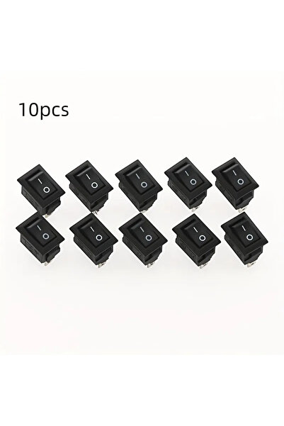 Choice1 مفتاح تشغيل/إيقاف دائري أسود اللون، 10 قطع/مجموعة، ثنائي الأطراف، 12 ...