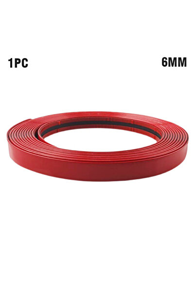 Choice5 شريط تزيين جانبي للسيارة من الكروم الأحمر، بطول 6 مم و5 أمتار، مضاد ل...