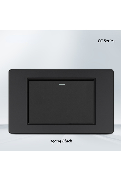 Choice3 1gang Melery 1/2/3Gang 1way 2way Black PC Panel Brazil USA Italy Mexi...