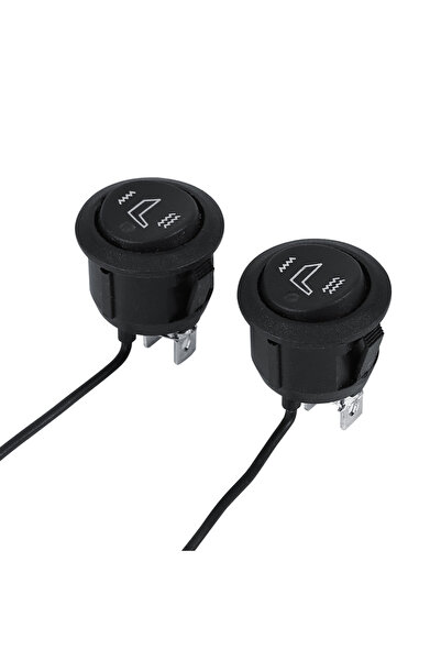 Choice مفتاح تدفئة مقعد السيارة أسود عدد 2، عالمي ثلاثي الأطراف، دائري، للتحك...