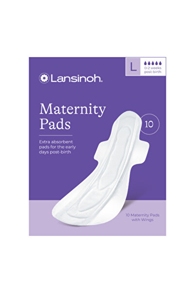 Lansinoh Ultra Absorbent Postnatal Pads Week 0-2 L x 10 pcs
