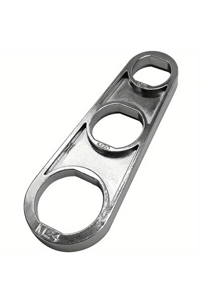 Choice 35g Silver Universal Faucet Aerator Key Wrench, 6-in-1 Heavy-Duty Zinc...