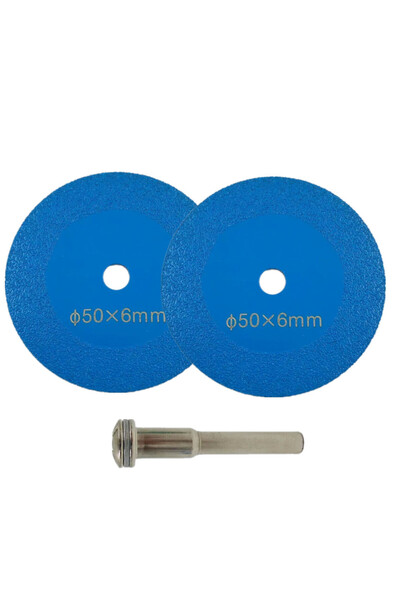 Choice 2Pcs-50mm shank 2inch 1-10Pcs Diamond Cutting Disc Glass Jade Crystal ...